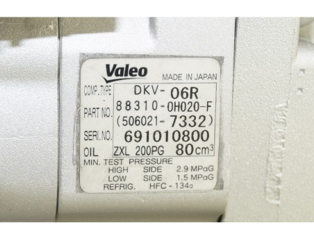 Klimakompressor CITROEN C1 PEUGEOT 107 TOYOTA AYGO 05- 1.4 88310-0H020-F