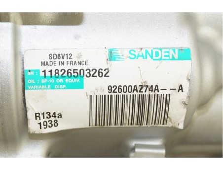 AC Compressor CITAN NISSAN TIIDA CUBE JUKE NV200 CLIO III KANGOO 92600AZ74A