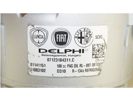 AC Compressor FIAT 500L PUNTO TIPO 0.9 1.4 51883102, 01141151
