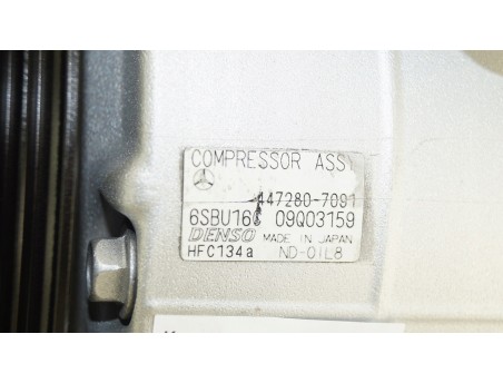 AC Compressor MERCEDES C-CLASS E-CLASS GLK SLK SLC 08- 2.2 3.5 447280-7091