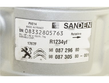 AC Compressor COMBO VIVARO 3008 5008...