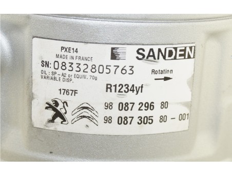 AC Compressor COMBO VIVARO 3008 5008 PROACE 9808729680, 9808730580, 1767F