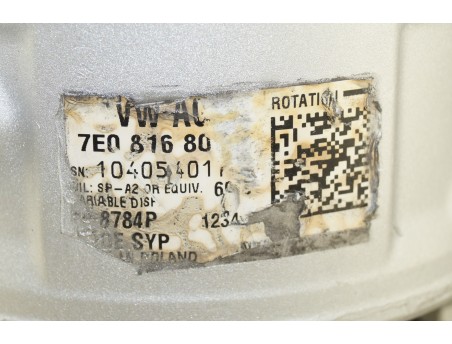 AC Compressor VW TRANSPORTER MULTIVAN JETTA IV SEAT ALHAMBRA 7E0816803B, 8784P