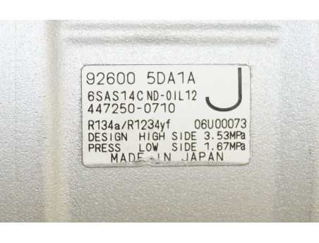 INFINITI Q30 1.5 D 926005DA1A, 447250-0710 KOMPRESOR