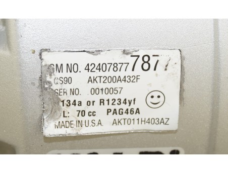 Klimakompressor CHEVROLET AVEO OPEL ADAM MOKKA / MOKKA X 42407877