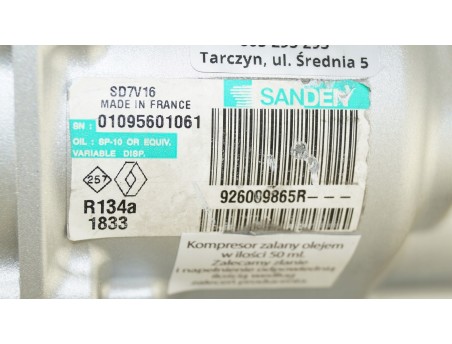 Klimakompressor NISSAN QASHQAI / QASHQAI+2 07- 1.5 DCI 926009865R