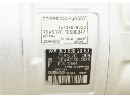 Klimakompressor MERCEDES GLC GLE C-KLASSE E-KLASSE S-KLASSE SPRINTER A0038302060