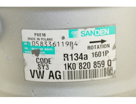 Klimakompressor AUDI SEAT SKODA VW 1K0820859Q, 1601P
