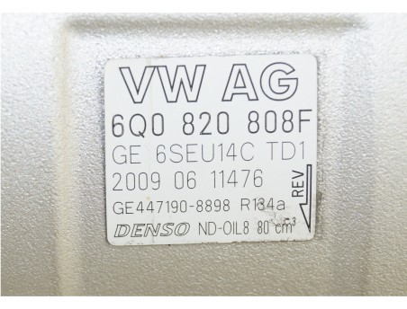 Klimakompressor AUDI SEAT SKODA VW 6Q0820808F, 447190-8898
