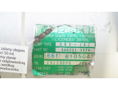 Klimakompressor DAEWOO SSANGYONG KORANDO MUSSO 96- 506221-1520