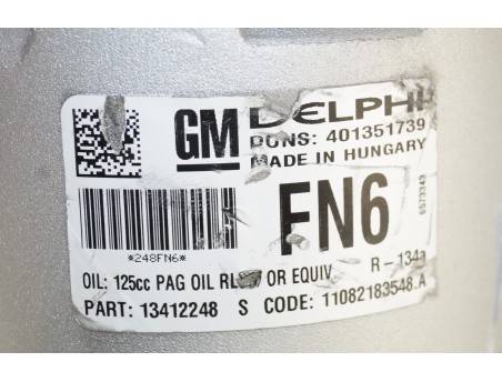 AC Compressor OPEL ASTRA J MERIVA B CHEVROLET CRUZE 13412248, FN6