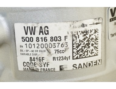 AC Compressor AUDI SEAT SKODA VW...