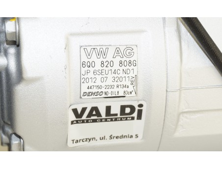 AC Compressor CORDOBA IBIZA FABIA ROOMSTER POLO 6Q0820808G 447150-2232