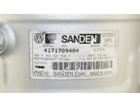 Klimakompressor AUDI SEAT SKODA VW 1K0820808F PXE16-1711
