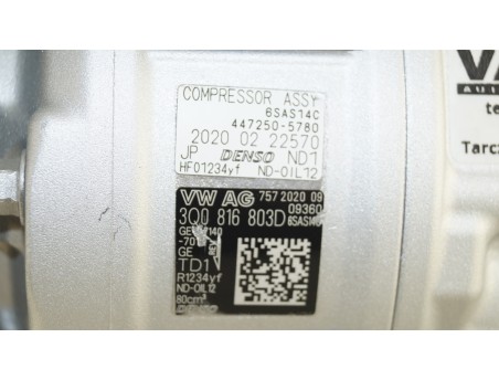 Klimakompressor AUDI SEAT SKODA VW 3Q0816803D 447140-7011