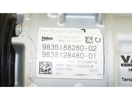 Klimakompressor CITROEN C5 PEUGEOT 308 II 3008 II 5008 II GRANDLAND X 9835188280
