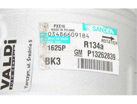 Klimakompressor OPEL INSIGNIA A SAAB 9-5 1.6 2.0 P13262839 1625P, BK3