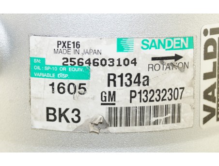 AC Compressor OPEL INSIGNIA A SAAB 9-5 1.6 2.0 P13232307, 1605 BK3