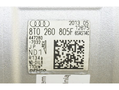 Klimakompressor AUDI A4 B8 A5 A6 C7 Q5 2.0 TDI 8T0260805F, 447280-7032