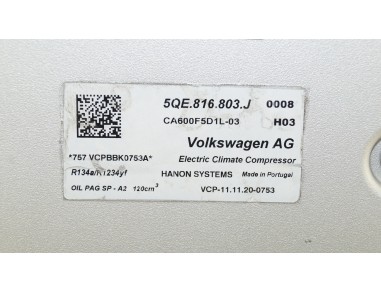 Klimakompressor AUDI A3 SEAT LEON MII...