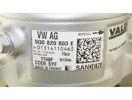 Klimakompressor AUDI SEAT SKODA VW 5Q0820803E, 1748F