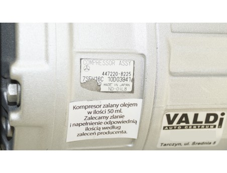 AC Compressor MERCEDES C-CLASS S-CLASS CLK CLS SPRINTER VITO 447220-8225
