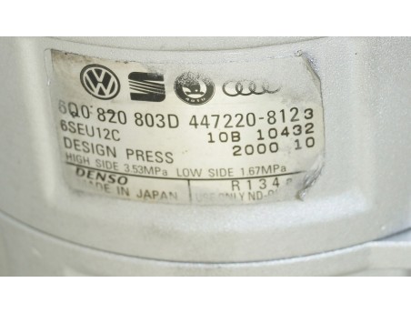 AUDI A2 IBIZA FABIA VW POLO LUPO 6Q0820803D, 447220-8123 KOMPRESOR