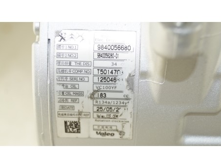 AC Compressor CITROEN DS FIAT OPEL PEUGEOT Hybrid 9840056680