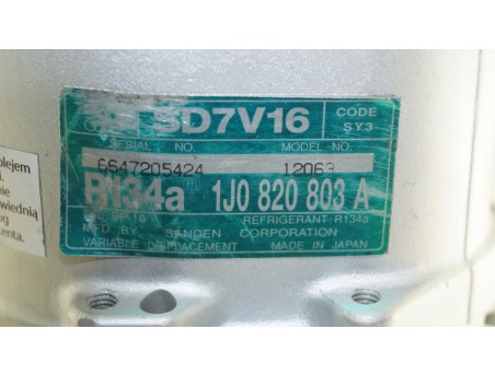 AUDI A3 SEAT LEON SKODA OCTAVIA VW GOLF IV 1J0820803A 12063 KOMPRESOR